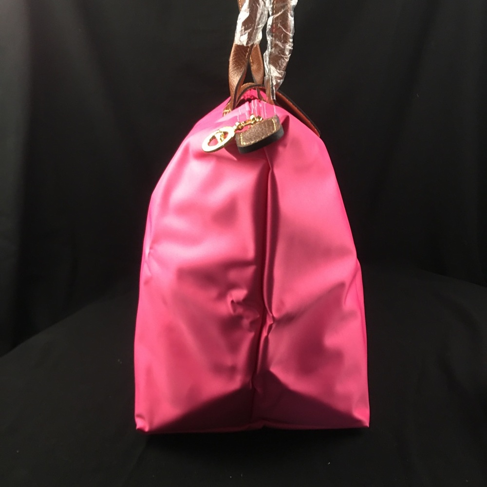 NWT Longchamp Le Pliage Original Large Shoulder Nylon Bag Tote baby Pink - Picture 2 of 10